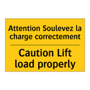 Attention Soulevez la charge correctement /.../ - Caution Lift load properly