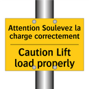 Attention Soulevez la charge correctement /.../ - Caution Lift load properly