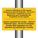 Attention Installation de Gaz  /.../ - Caution Liquefied Gas Facility  /.../