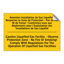 Attention Installation de Gaz  /.../ - Caution Liquefied Gas Facility  /.../