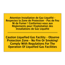 Attention Installation de Gaz  /.../ - Caution Liquefied Gas Facility  /.../