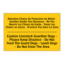 Attention Chiens de Protection  /.../ - Caution Livestock Guardian Dogs  /.../