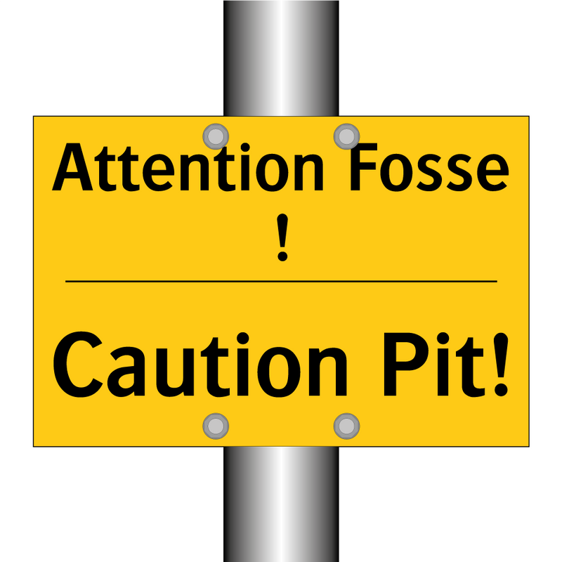Attention Fosse ! - Caution Pit!