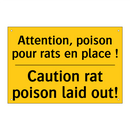 Attention, poison pour rats en  /.../ - Caution rat poison laid out!