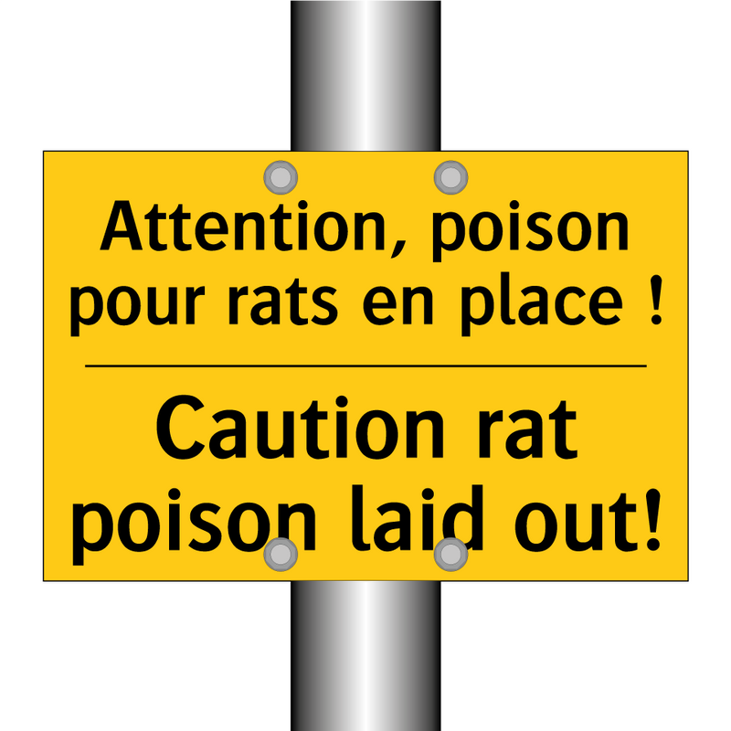 Attention, poison pour rats en  /.../ - Caution rat poison laid out!