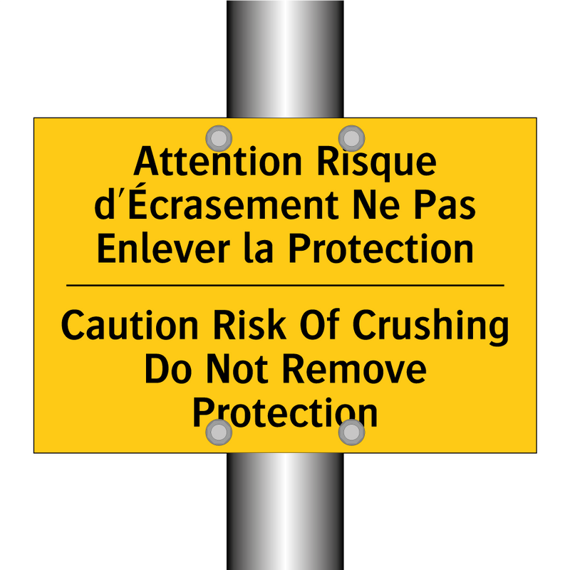 Attention Risque d'Écrasement  /.../ - Caution Risk Of Crushing Do Not  /.../