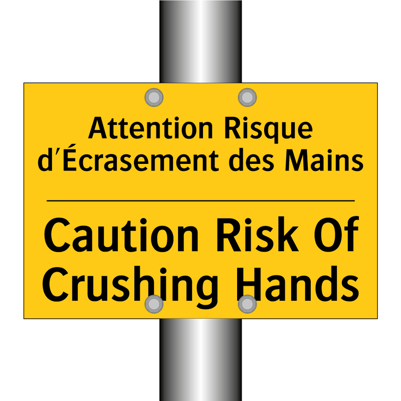 Attention Risque d'Écrasement  /.../ - Caution Risk Of Crushing Hands