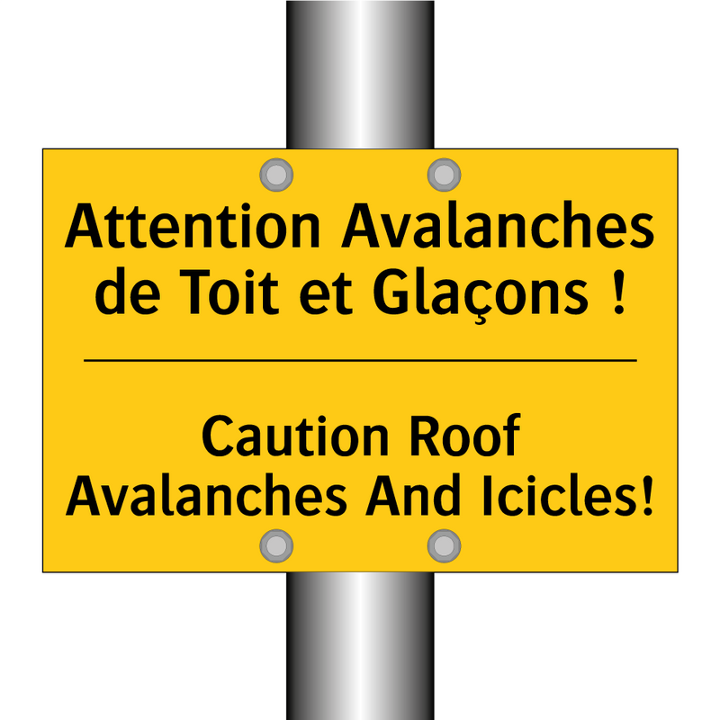 Attention Avalanches de Toit et  /.../ - Caution Roof Avalanches And Icicles! /.../