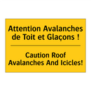 Attention Avalanches de Toit et  /.../ - Caution Roof Avalanches And Icicles! /.../