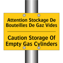 Attention Stockage De Bouteilles  /.../ - Caution Storage Of Empty Gas Cylinders /.../