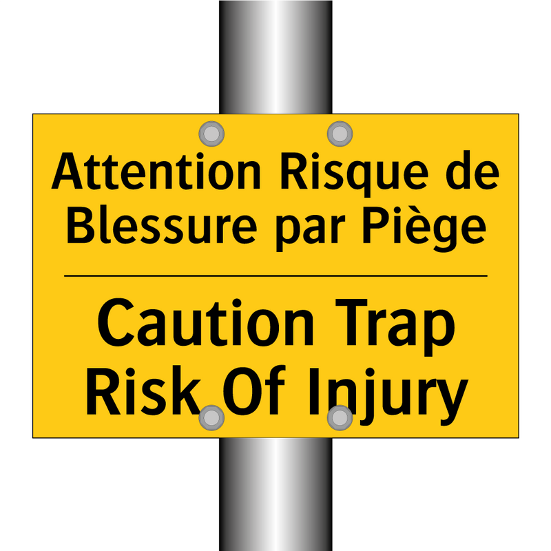 Attention Risque de Blessure par  /.../ - Caution Trap Risk Of Injury