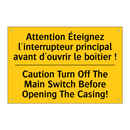 Attention Éteignez l'interrupteur  /.../ - Caution Turn Off The Main Switch  /.../