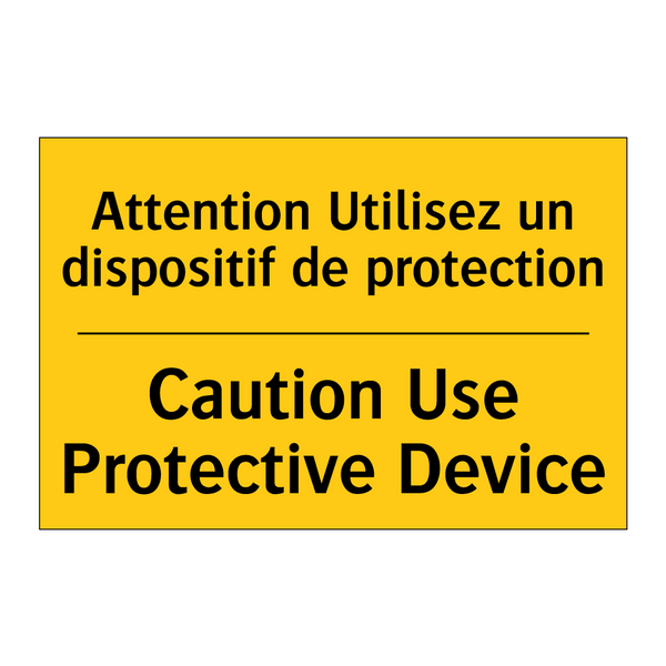 Attention Utilisez un dispositif  /.../ - Caution Use Protective Device