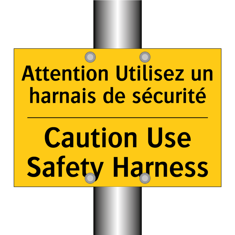 Attention Utilisez un harnais  /.../ - Caution Use Safety Harness