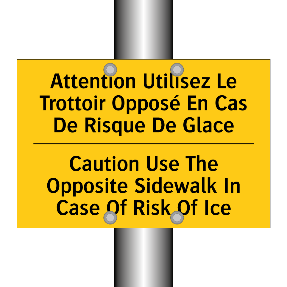 Attention Utilisez Le Trottoir  /.../ - Caution Use The Opposite Sidewalk  /.../