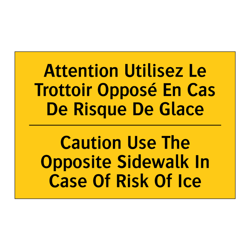 Attention Utilisez Le Trottoir  /.../ - Caution Use The Opposite Sidewalk  /.../