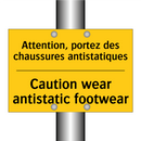 Attention, portez des chaussures  /.../ - Caution wear antistatic footwear /.../