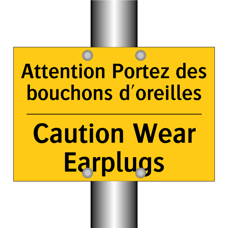 Attention Portez des bouchons  /.../ - Caution Wear Earplugs