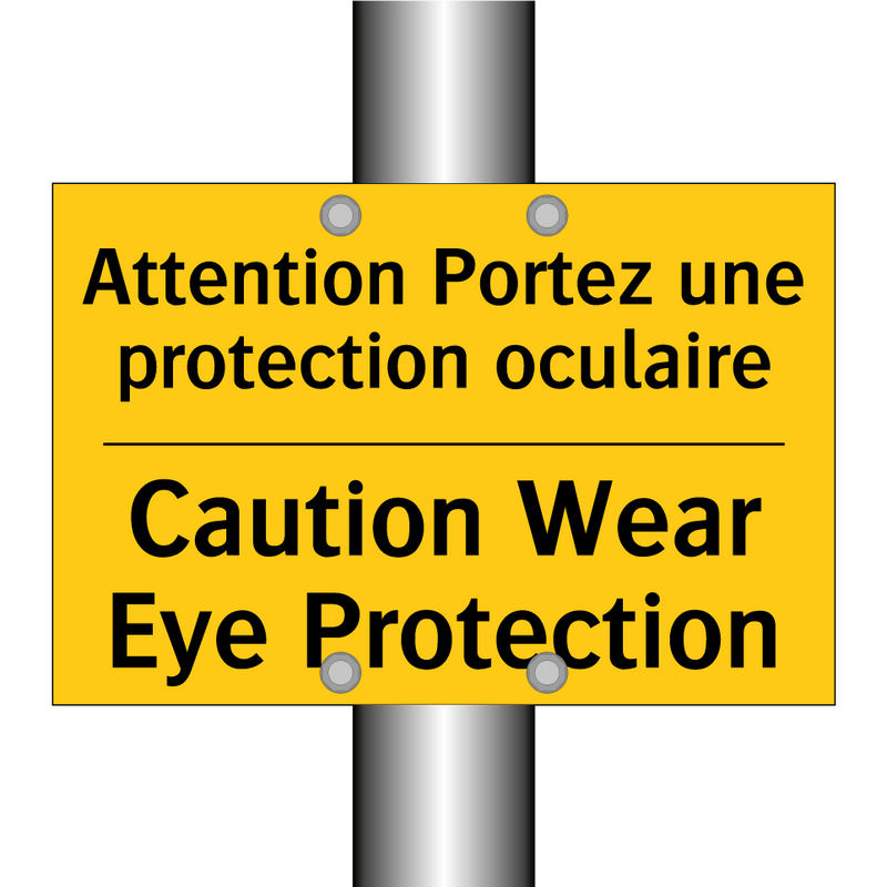Attention Portez une protection  /.../ - Caution Wear Eye Protection