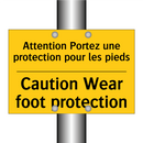 Attention Portez une protection  /.../ - Caution Wear foot protection