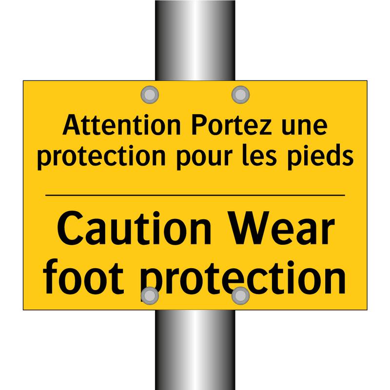 Attention Portez une protection  /.../ - Caution Wear foot protection
