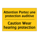 Attention Portez une protection  /.../ - Caution Wear hearing protection /.../