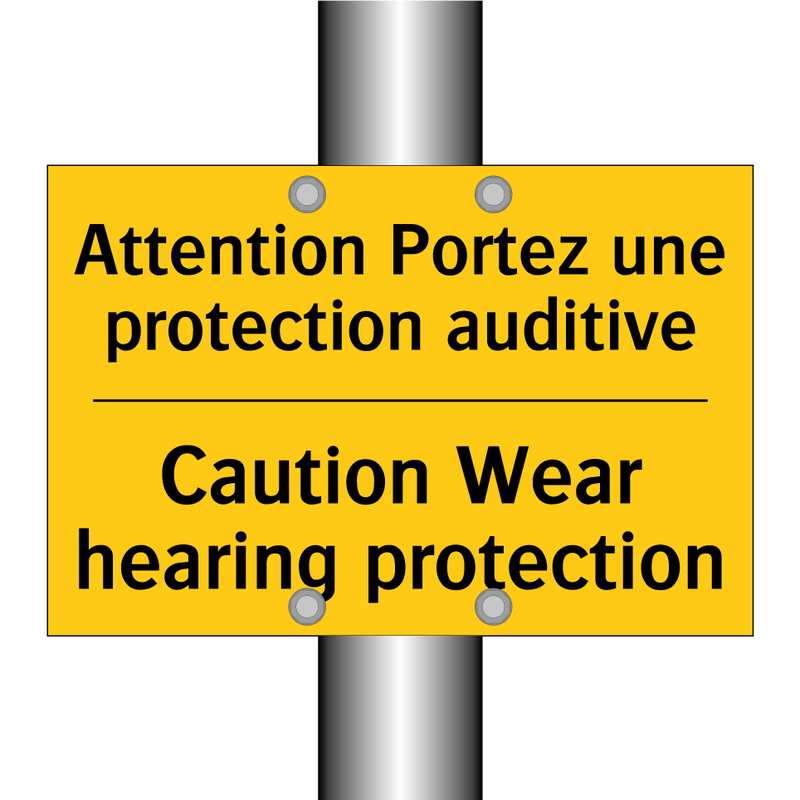 Attention Portez une protection  /.../ - Caution Wear hearing protection /.../