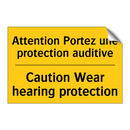 Attention Portez une protection  /.../ - Caution Wear hearing protection /.../