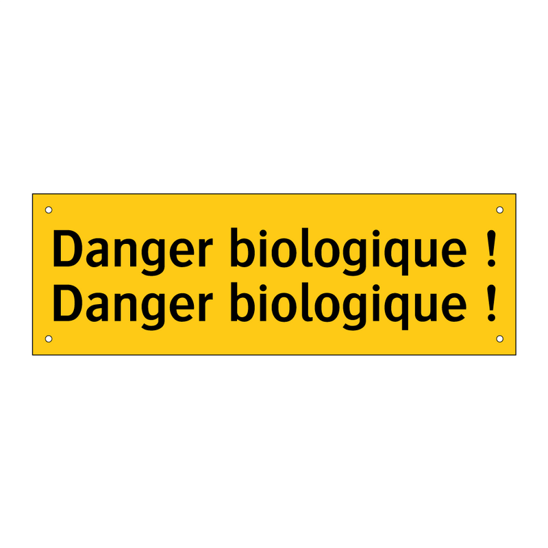 Danger biologique ! Danger biologique !