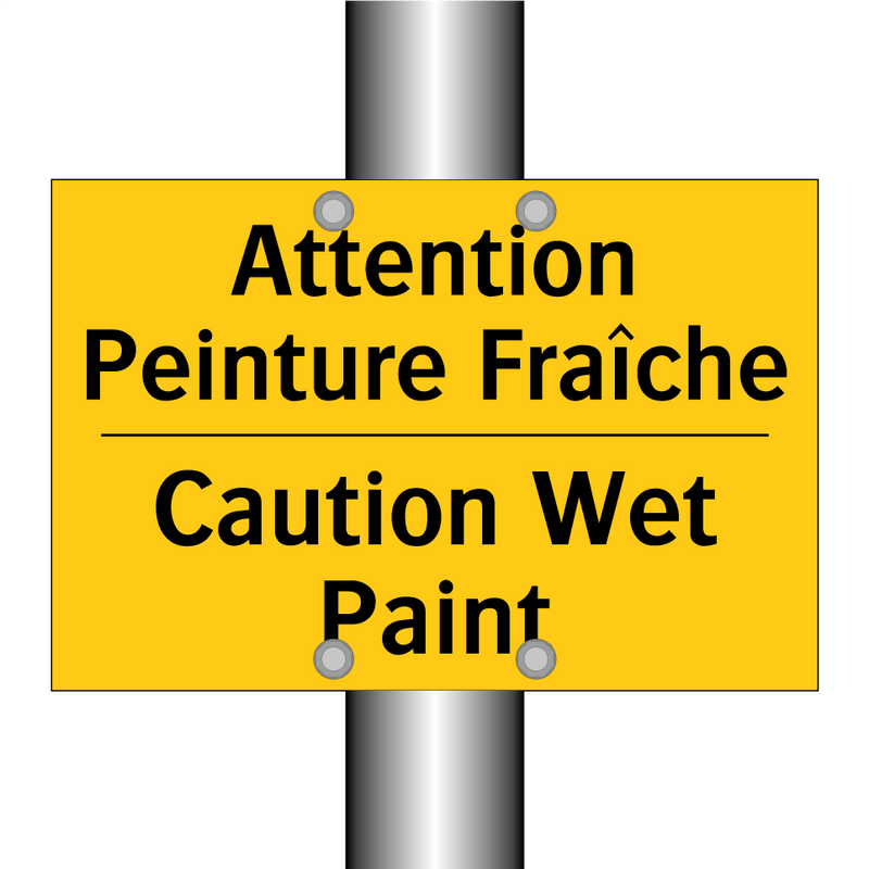 Attention Peinture Fraîche - Caution Wet Paint