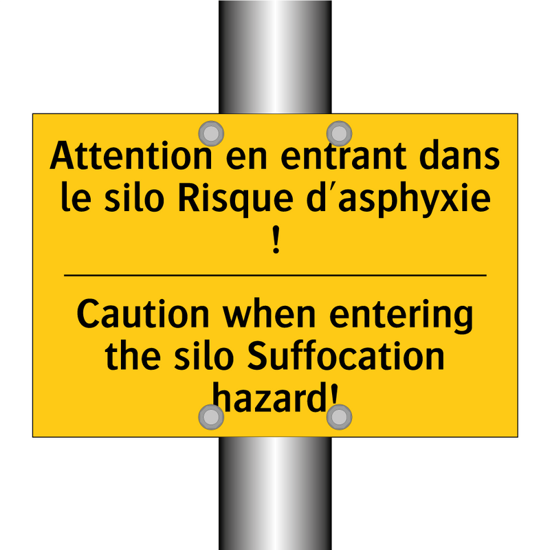 Attention en entrant dans le silo  /.../ - Caution when entering the silo  /.../