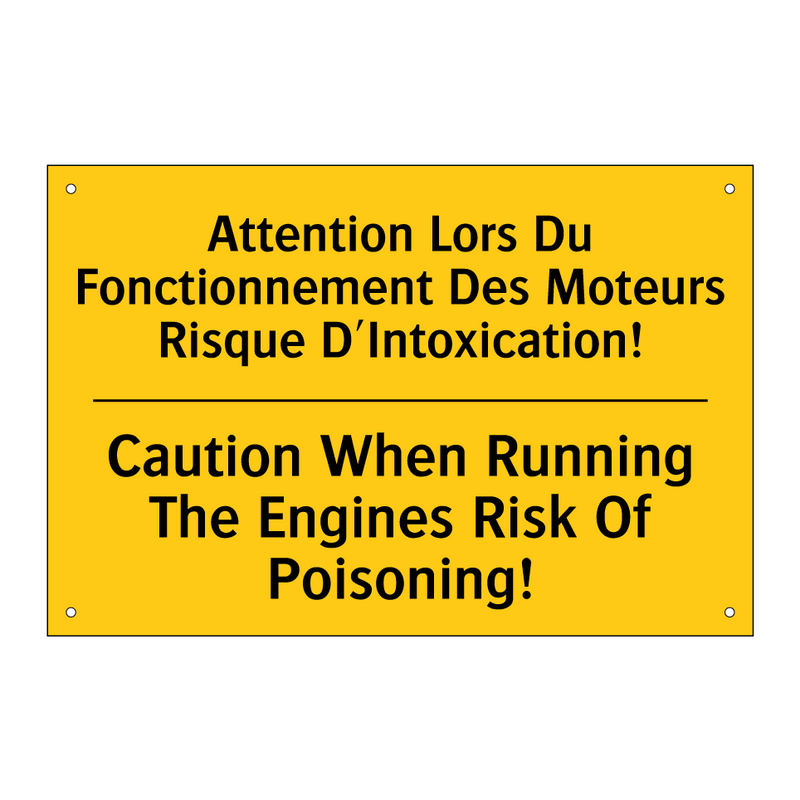 Attention Lors Du Fonctionnement  /.../ - Caution When Running The Engines  /.../