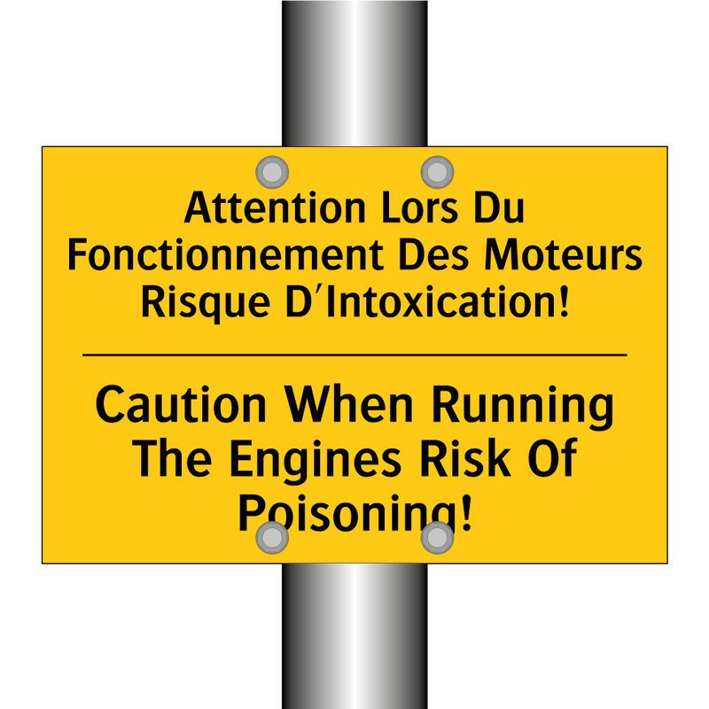 Attention Lors Du Fonctionnement  /.../ - Caution When Running The Engines  /.../