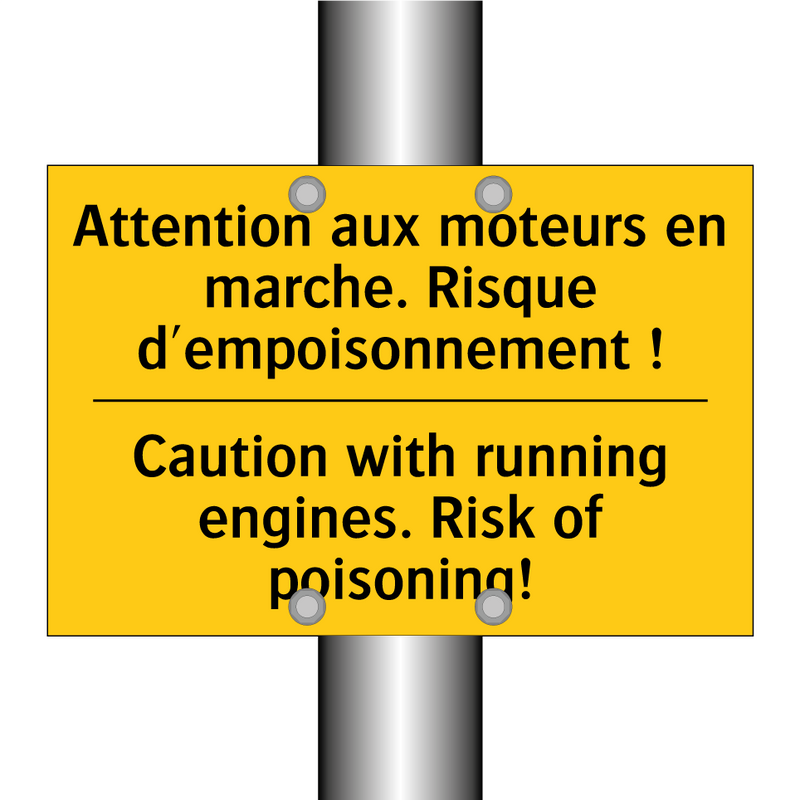 Attention aux moteurs en marche.  /.../ - Caution with running engines.  /.../