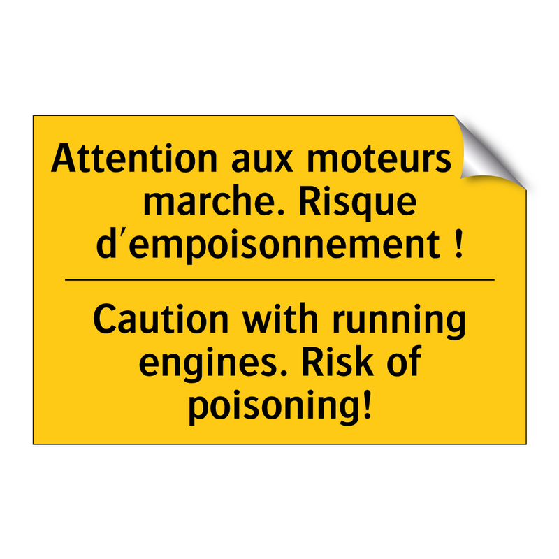 Attention aux moteurs en marche.  /.../ - Caution with running engines.  /.../