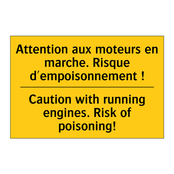 Attention aux moteurs en marche.  /.../ - Caution with running engines.  /.../