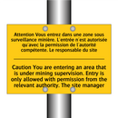 Attention Vous entrez dans une  /.../ - Caution You are entering an area  /.../