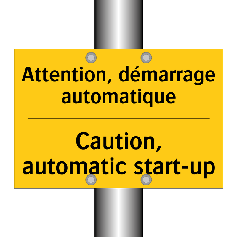 Attention, démarrage automatique /.../ - Caution, automatic start-up
