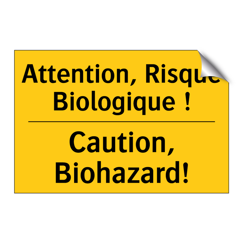 Attention, Risque Biologique ! - Caution, Biohazard!