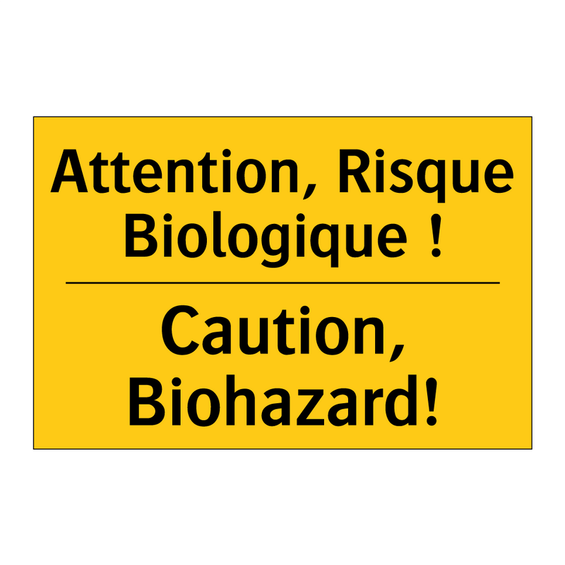 Attention, Risque Biologique ! - Caution, Biohazard!