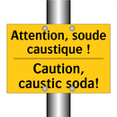Attention, soude caustique ! - Caution, caustic soda!