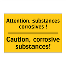 Attention, substances corrosives  /.../ - Caution, corrosive substances!