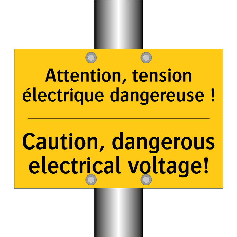 Attention, tension électrique  /.../ - Caution, dangerous electrical  /.../