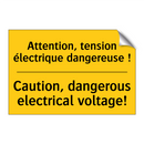 Attention, tension électrique  /.../ - Caution, dangerous electrical  /.../