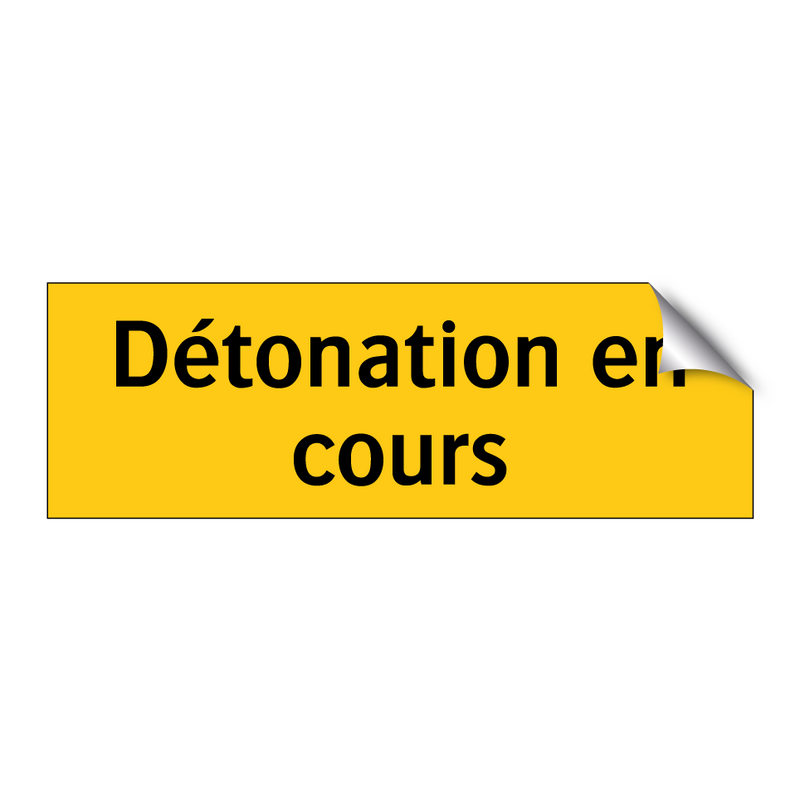 Détonation en cours