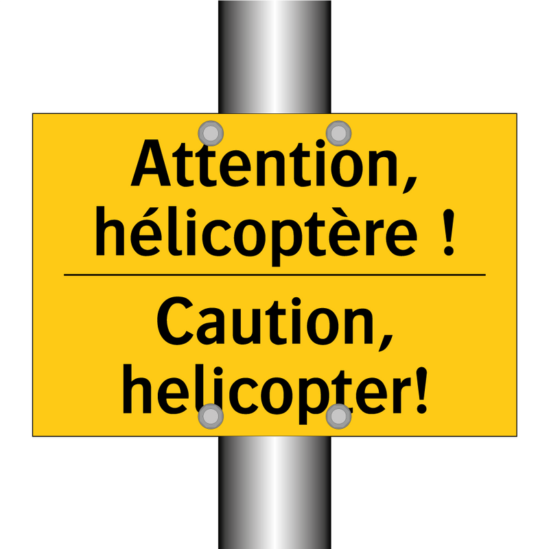 Attention, hélicoptère ! - Caution, helicopter!