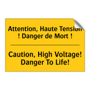 Attention, Haute Tension ! Danger  /.../ - Caution, High Voltage! Danger  /.../