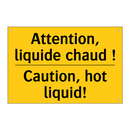 Attention, liquide chaud ! - Caution, hot liquid!