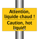 Attention, liquide chaud ! - Caution, hot liquid!