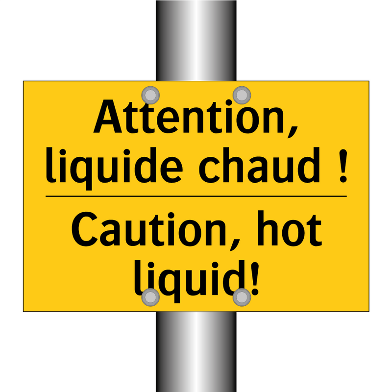 Attention, liquide chaud ! - Caution, hot liquid!